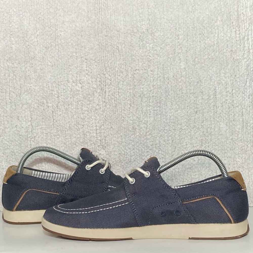 Clarks 1825 Men's Denim Blue Canvas Casual Deck Loafer Boat Shoes Size US 8.5 M - Picture 7 of 11